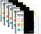 Spiral Notebook - 5 Subject Notebook, College Ruled Notebook with Dividers Pocket, Tabs Label, 11" Ruler, 200 Pages, for Writing Journal, Home & Office, School Supplies, 8.5''X11''(5Packblack)